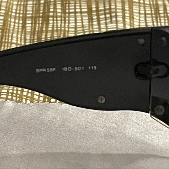 Prada Black Wave Wraparound Rimless Vintage Sunglasses - Picture 11 of 16